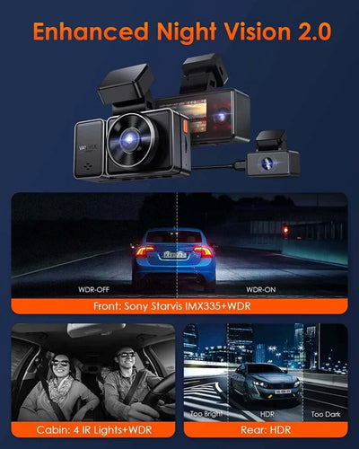 Vantrue E3 2.5K 3 Channel Dash Cam - additional view 4