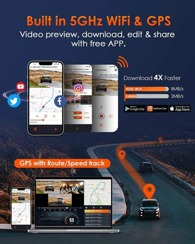 Vantrue E3 2.5K 3 Channel Dash Cam - additional view 5