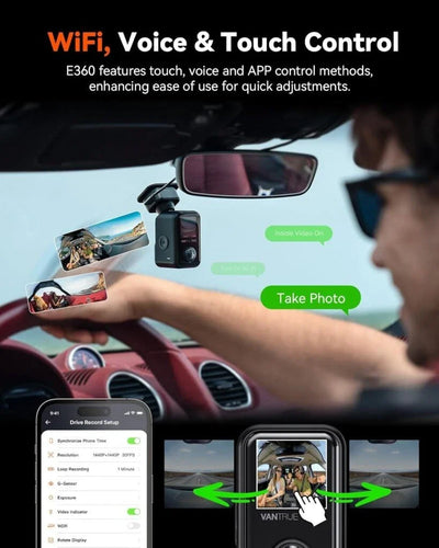 Vantrue E360 5.2K 360° Panoramic Dash Cam - additional view 3