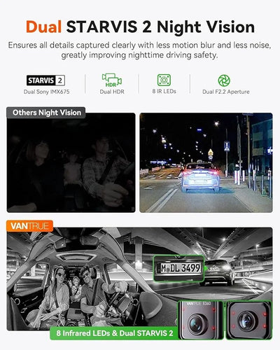 Vantrue E360 Plus 5.2K 585° Panoramic Dash Cam - additional view 4