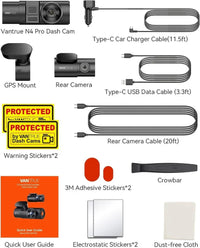 Vantrue N4 Pro 4K 3-Channel Dash Cam - additional view 2