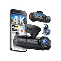 Vantrue N4 Pro S 4K Triple Channel Dash Cam with STARVIS 2, PlatePix License Plate Capture, 5GHz Wi‑Fi & GPS Tracking