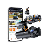 Vantrue N4S 3CH 2.7K Dash Cam with Triple Sony STARVIS 2, PlatePix License Plate Capture, 5GHz Wi‑Fi & Dual GPS Logger