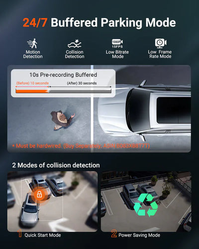 Vantrue N4S 3CH 2.7K Dash Cam with Triple Sony STARVIS 2, PlatePix License Plate Capture, 5GHz Wi‑Fi & Dual GPS Logger - additional view 5