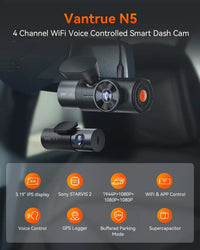 Vantrue N5 2K 4 Channel Dash Cam, 360° Coverage, Buffered Motion Detection, 24/7 Parking Modes, 5GHz Wi‑Fi - additional view 3