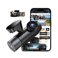Vantrue N5S 2K 4 Channel Dash Cam, 360° Coverage, Quad Sony STARVIS 2, LTE Ready, 24/7 Parking Mode, 5GHz Wi‑Fi, GPS