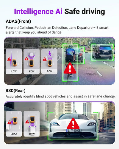 Vantrue S1 Pro Max Dual Dash Cam – 4K Front + 2.5K IP67 Rear, Dual STARVIS 2, HDR Night Vision, 5G Wi‑Fi, GPS - additional view 2