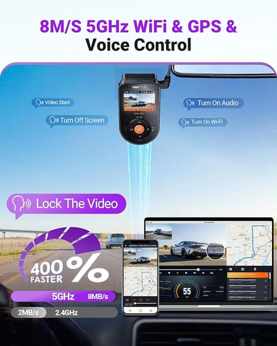 Vantrue S1 Pro Max Dual Dash Cam – 4K Front + 2.5K IP67 Rear, Dual STARVIS 2, HDR Night Vision, 5G Wi‑Fi, GPS - additional view 4