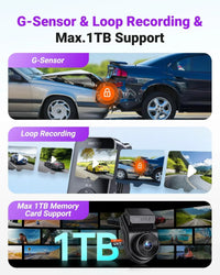 Vantrue S1 Pro Max Dual Dash Cam – 4K Front + 2.5K IP67 Rear, Dual STARVIS 2, HDR Night Vision, 5G Wi‑Fi, GPS - additional view 5