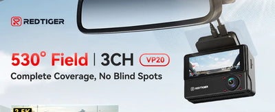 Redtiger VP20 530° 3-Channel IR Night View Dash Cam - additional view 18