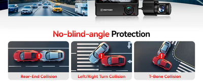 Redtiger VP20 530° 3-Channel IR Night View Dash Cam - additional view 20