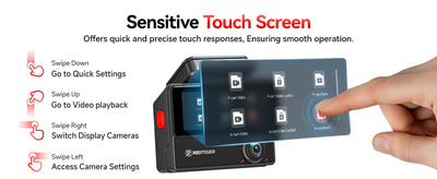 Redtiger VP20 530° 3-Channel IR Night View Dash Cam - additional view 26