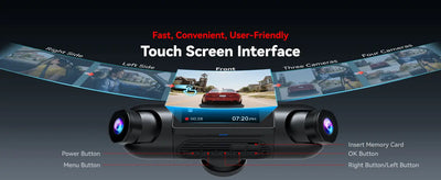 Redtiger VP40 4 Channel 2.5K Dash Cam Dual Sony STARVIS 2 HDR 5.8 Ghz WiFi Parking Monitor Dash Cam - additional view 23
