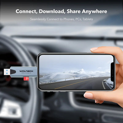 Wolfbox 2-in-1 MicroSD Card Reader - additional view 3