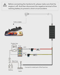 Wolfbox USB-C Hardwire Kit for G840S, G930, G910, G850, G900, G840H, G900 Pro V1 - additional view 2