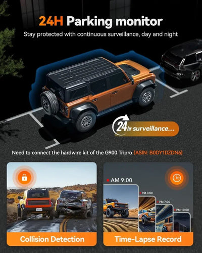 Wolfbox G900 TriPro Cabin Version 3 Channel 4K Rear View Mirror Dash Cam - additional view 8