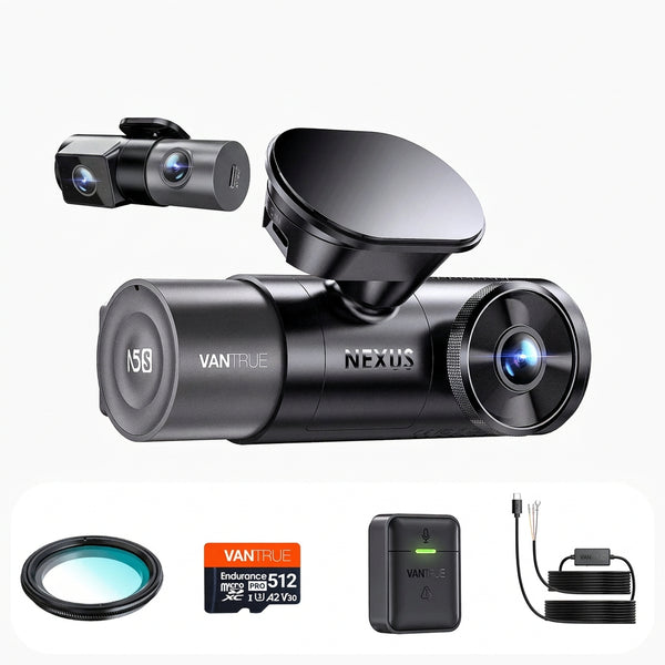 Vantrue N5S + VP03 Hardwire Kit + 512GB Card + CPL + Remote Controller Bundle