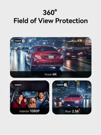 REDTIGER F17 Elite 4K 3 Channel Dash Cam