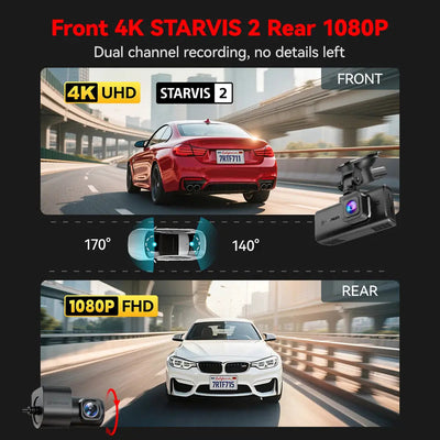 Redtiger F7NT Touch Screen 4K Dual Dash Cam - additional view 10