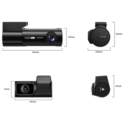 Viofo T330 2CH 4K 60fps Front and 2K Rear Dash Cam