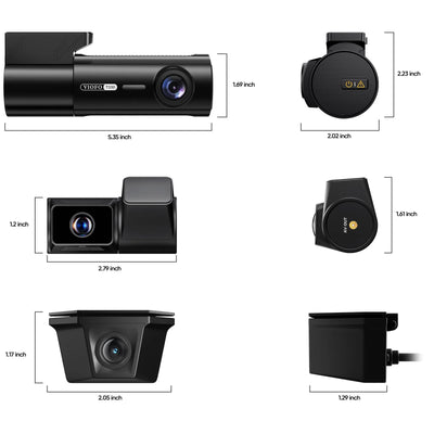 Viofo T330TW 3CH 4K Front, 2K Telephoto and 2K Waterproof Dash Cam