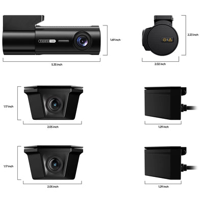 VIOFO T330WW 3CH 4K Front and Dual 2K Waterproof Rear Dash Cam