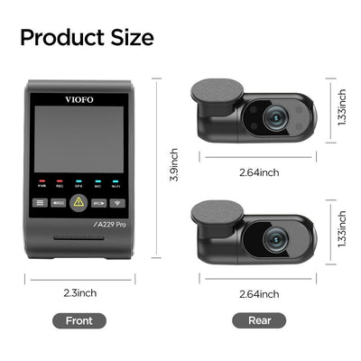 Viofo A229 Pro 4K 3 Channel Dash Cam - additional view 20