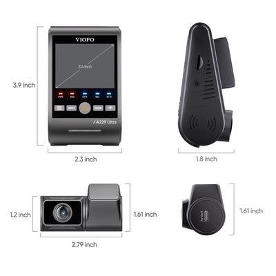 VIOFO A229 Ultra 2 Channel Dash Cam – 4K Front + 4K Rear, Dual Sony STARVIS 2, 4K HDR, 5GHz Wi‑Fi, GPS - additional view 11