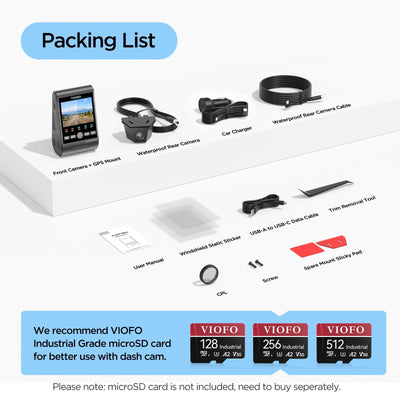 Viofo A229 Ultra W 2CH 4K Front & 4K Rear Dash Cam – Sony STARVIS 2 Sensors, IP67 Waterproof, Night Vision, Parking Mode - additional view 11
