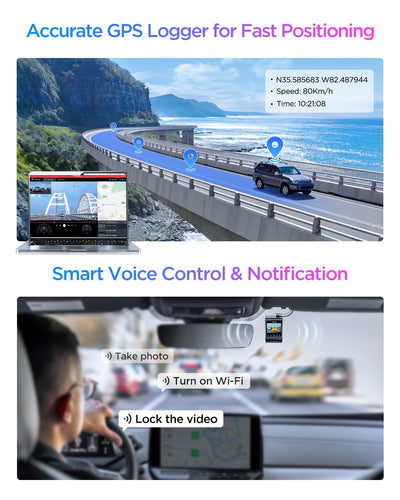 VIOFO A329S 2CH 4K Dash Cam – 4K Front + 2K Rear, Sony STARVIS 2, Wi‑Fi 6, GPS, Parking Mode - additional view 15