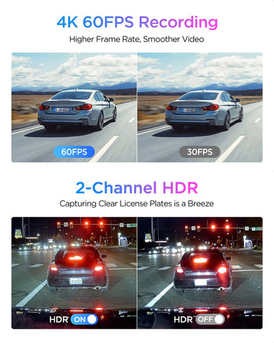 VIOFO A329S 2CH 4K Dash Cam – 4K Front + 2K Rear, Sony STARVIS 2, Wi‑Fi 6, GPS, Parking Mode - additional view 11