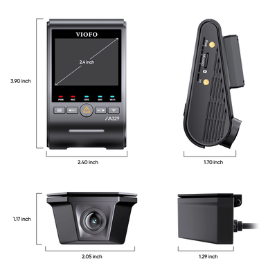 Viofo A329SW 2CH 4K Dual Dash Cam – 4K Front + 2K Waterproof Rear, Sony STARVIS 2, GPS, Parking Mode - additional view 11