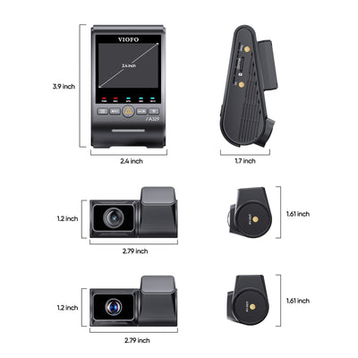 Viofo A329T 4K 3-Channel Dash Cam - Sony STARVIS 2, 4x Optical Zoom, Voice Control, GPS & WiFi 6 - additional view 11