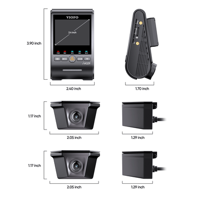 Viofo A329WW 4K 3 Channel Dash Cam with Dual Waterproof Rear Camera for Heavy-Duty Trucks and Trailers - additional view 11