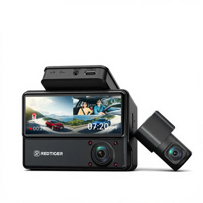 Redtiger VP20 530° 3-Channel IR Night View Dash Cam - additional view 9