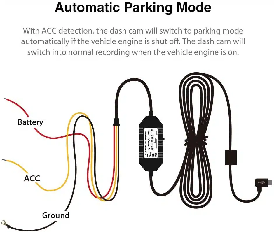 Viofo HK3 ACC Hardwire Kit for A129, A129 Plus, A129 PRO, A129 IR, A119V3