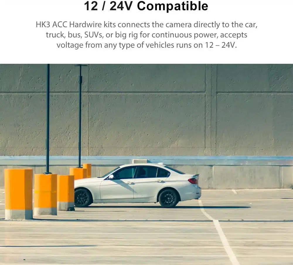 Viofo HK3 ACC Hardwire Kit for A129, A129 Plus, A129 PRO, A129 IR, A119V3