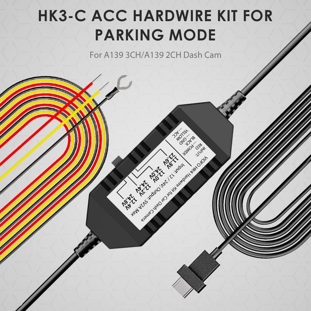 Viofo HK3-C ACC Hardwire Kit for A139 & A139 PRO Dash Cams | EzDashcam
