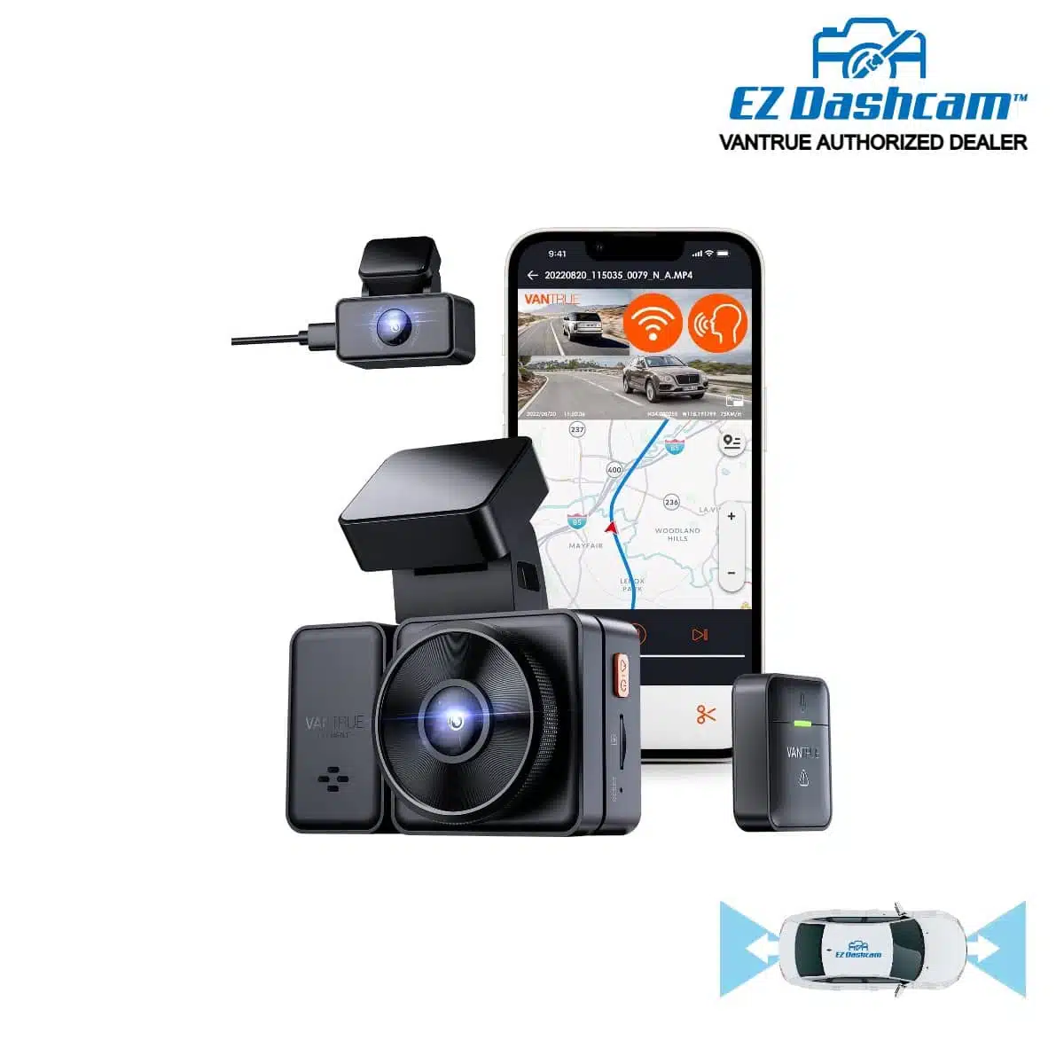 Vantrue E2 Dual Dash Cam