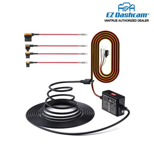 Vantrue 3-Lead ACC Type-C Hardwire Kit for N4, E1, E2, E3, S2, N2S, X4S Dash Cam