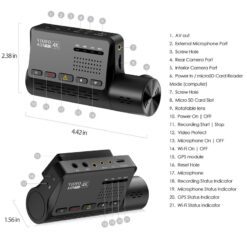 Viofo A139 Pro 3-CH 4K Dash Cam