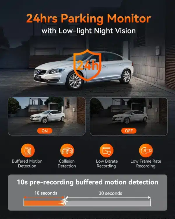 Vantrue N5 4 Channel WiFi 360° All Sides Dash Cam, STARVIS 2 IR Night  Vision, 2.7K+1080P*3 Front Rear Inside Dashcam, Voice Control, GPS, 24  Hours