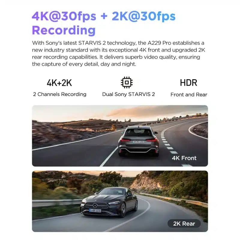 Viofo A229 Pro 4K Dual Dash Cam