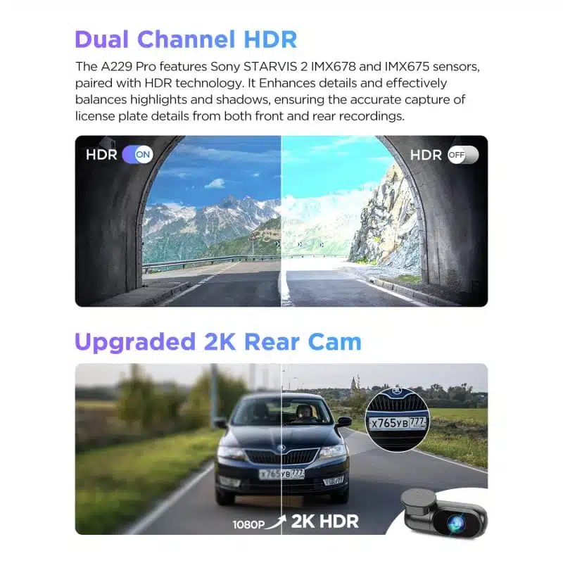 Viofo A229 Pro 4K Dual Dash Cam