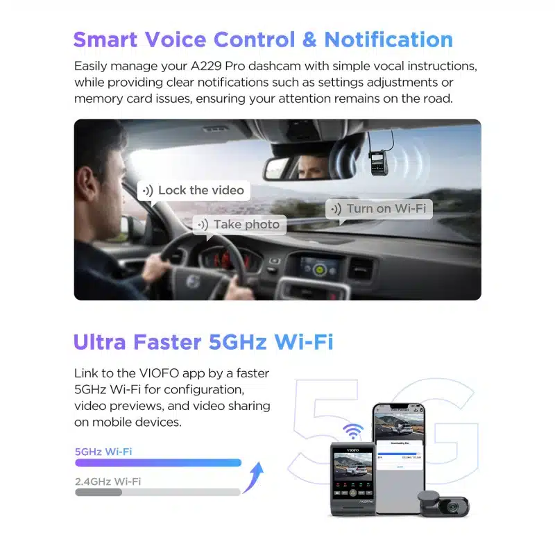 Viofo A229 Pro 4K Dual Dash Cam