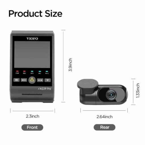 Viofo A229 Pro 4K Dual Dash Cam
