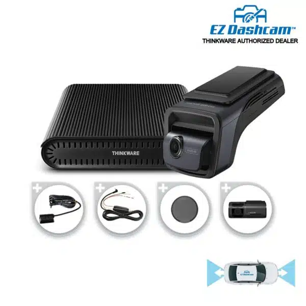 Thinkware U3000 Dual Dash Cam iVolt Mini External Battery Pack Bundle