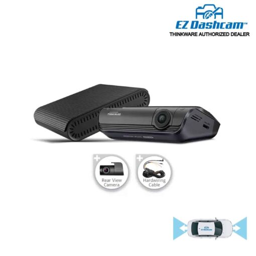 Thinkware Q1000 Dual Dash Cam iVolt Mini External Battery Pack Bundle