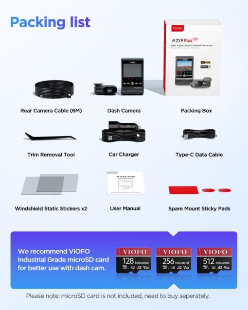Viofo A229 Plus 2K 2-Channel Dash Cam - Image 8