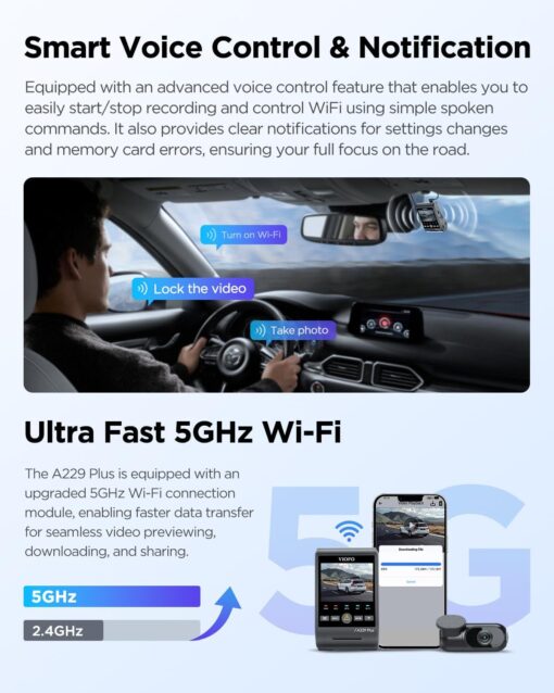 Viofo A229 Plus 2K 2-Channel Dash Cam - Image 4